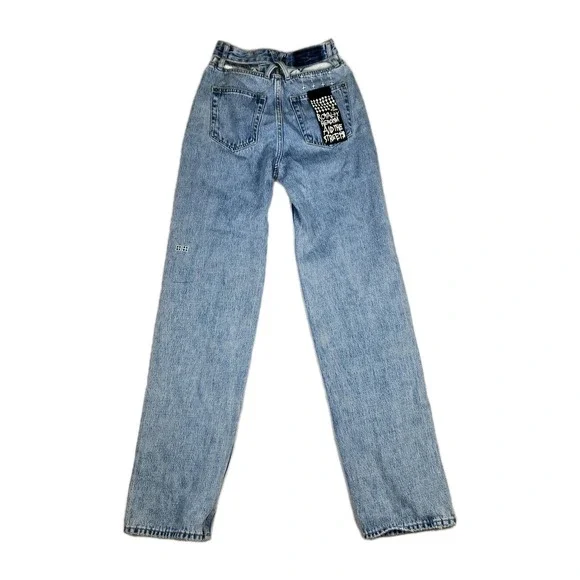 Ksubi Jeans Womens Size 23 Playback Authentik Kut Out High Rise Blue Denim